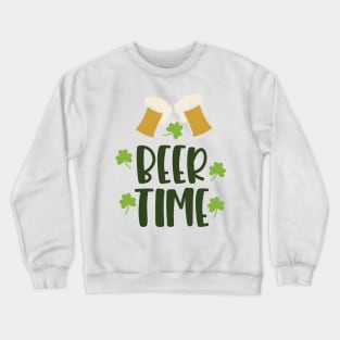 Beer Time St. Patricks Day Crewneck Sweatshirt